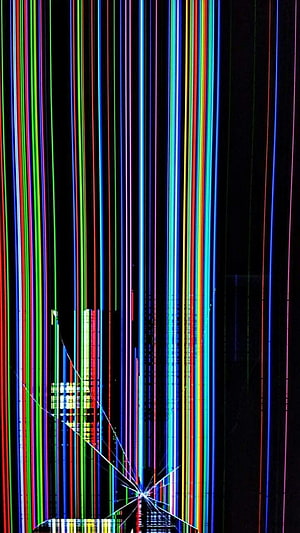 Abstract Vertical Neon Lines Glitch Art Digital Wallpaper HD phone wallpaper