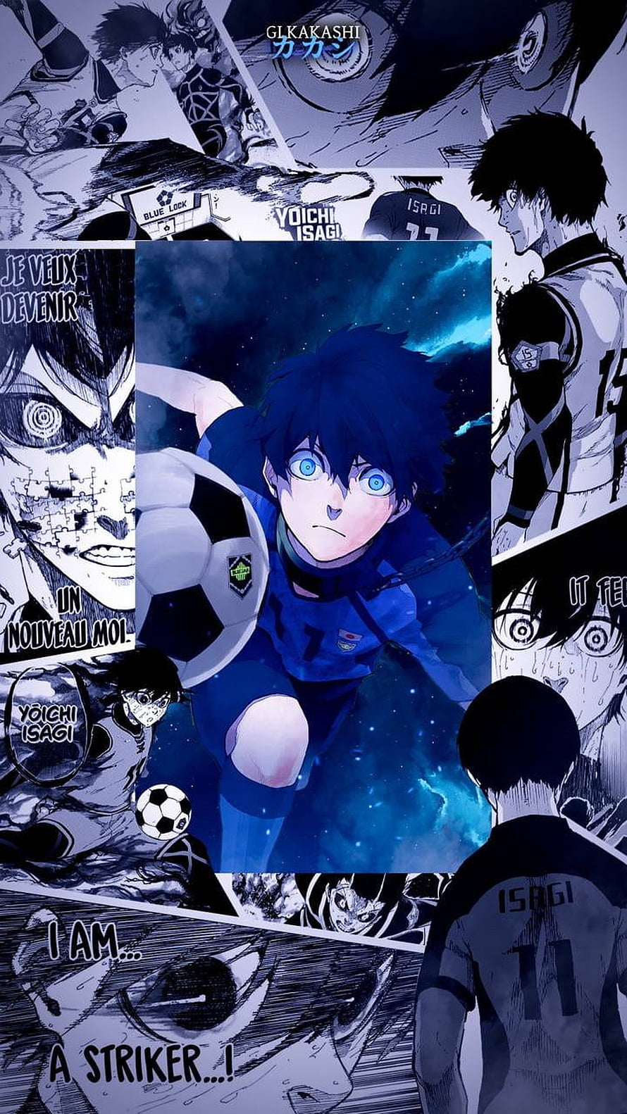 Yoichi Isagi Blue Lock Anime Soccer Striker Wallpaper HD phone wallpaper