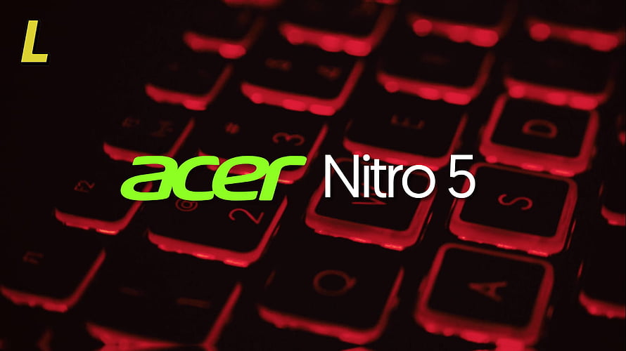 Acer Nitro 5 Gaming Laptop Keyboard with Red Backlighting Close-Up HD wallpaper