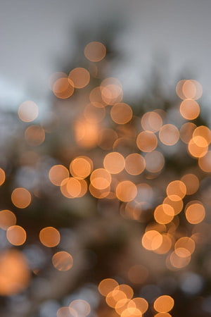 Warm Orange Bokeh Lights Blurred Background Abstract Photography HD phone wallpaper