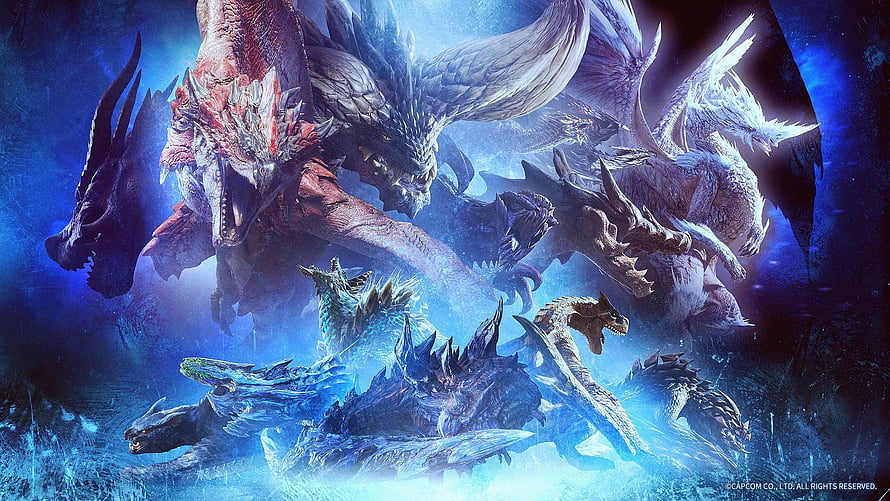 Monster Hunter World Iceborne Dragon Monster Lineup Key Art HD wallpaper