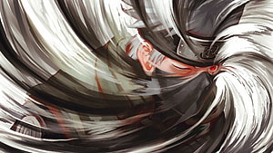Kakashi Hatake Wielding Kamui Mangekyo Sharingan in Dynamic Anime Art HD wallpaper