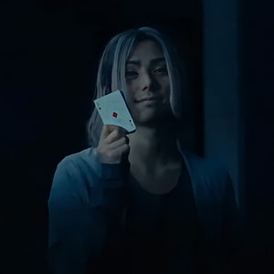 Kaito from Alice in Borderland holding a playing card in a dark blue moody atmosphere HD phone wallpaper