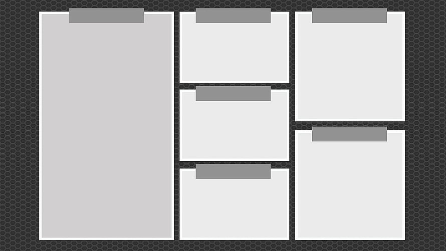 Minimalist Digital Organization Board with Sticky Notes on Dark Honeycomb Background HD wallpaper