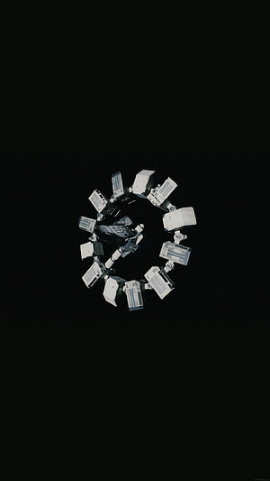 Endurance Spaceship from Interstellar Floating in Deep Space HD phone wallpaper