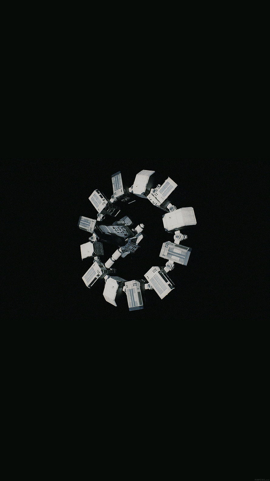 Endurance Spaceship from Interstellar Floating in Deep Space HD phone wallpaper