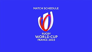Rugby World Cup France 2023 Official Logo and Match Schedule Graphic HD wallpaper
