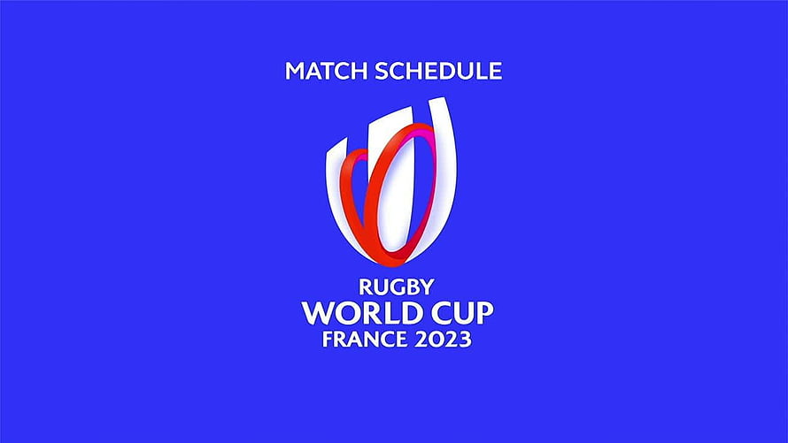 Rugby World Cup France 2023 Official Logo and Match Schedule Graphic HD wallpaper