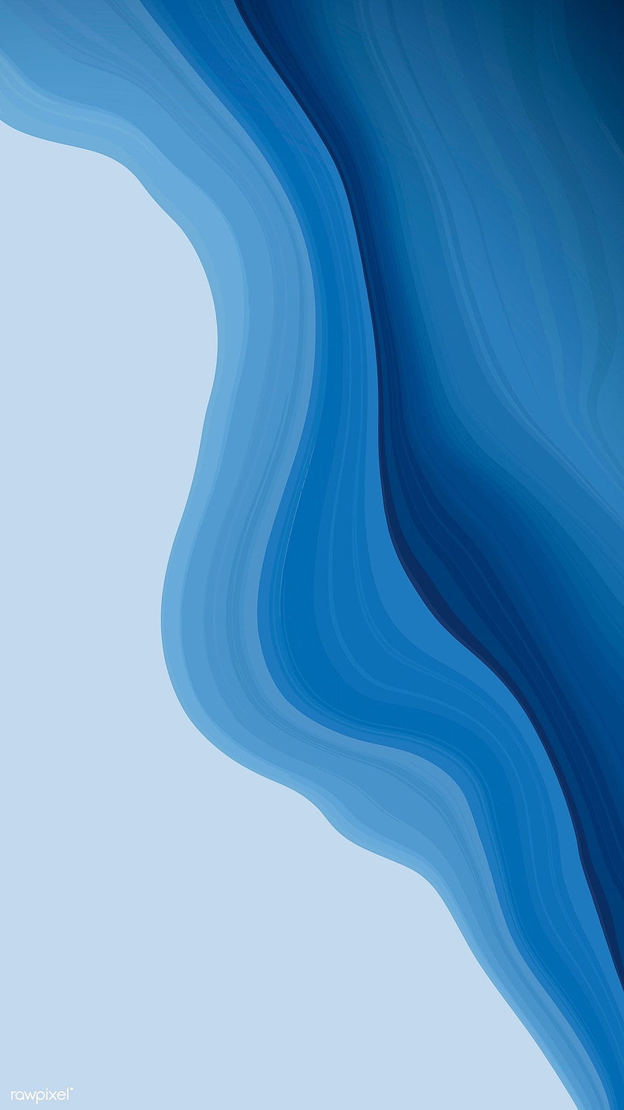 Abstract Blue Wave Gradient Wallpaper HD phone wallpaper