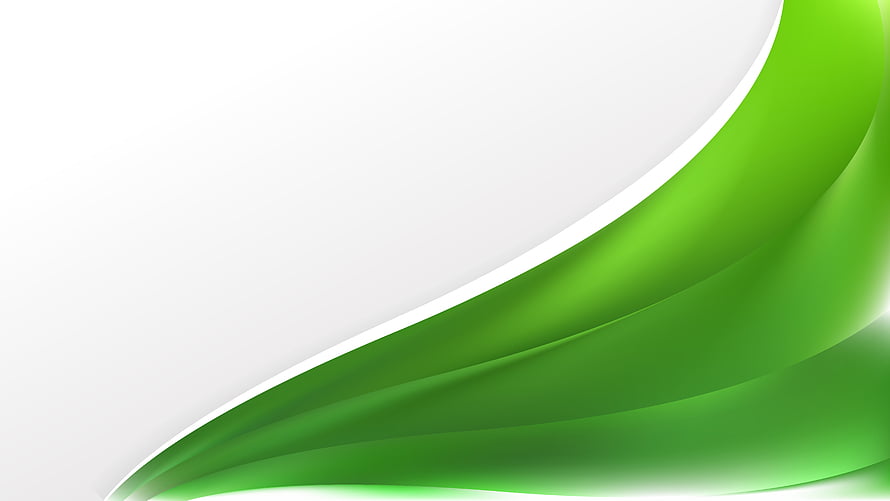 Minimalist Green Wave Abstract Design with Smooth Curves on White Background HD wallpaper