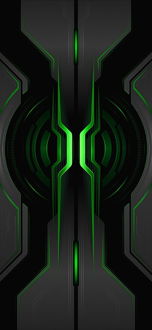 Black Shark 2 Pro Gaming Phone Aesthetic with Neon Green Circuit Design HD phone wallpaper