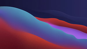macOS Big Sur Abstract Wave Wallpaper with Fluid Gradients in Purple and Red HD wallpaper