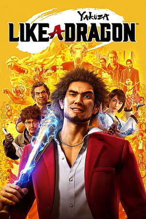 Yakuza Like a Dragon Key Art Featuring Ichiban Kasuga and Cast HD phone wallpaper