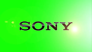 Sony Logo on Green Screen Background with Lens Flare Effect HD wallpaper