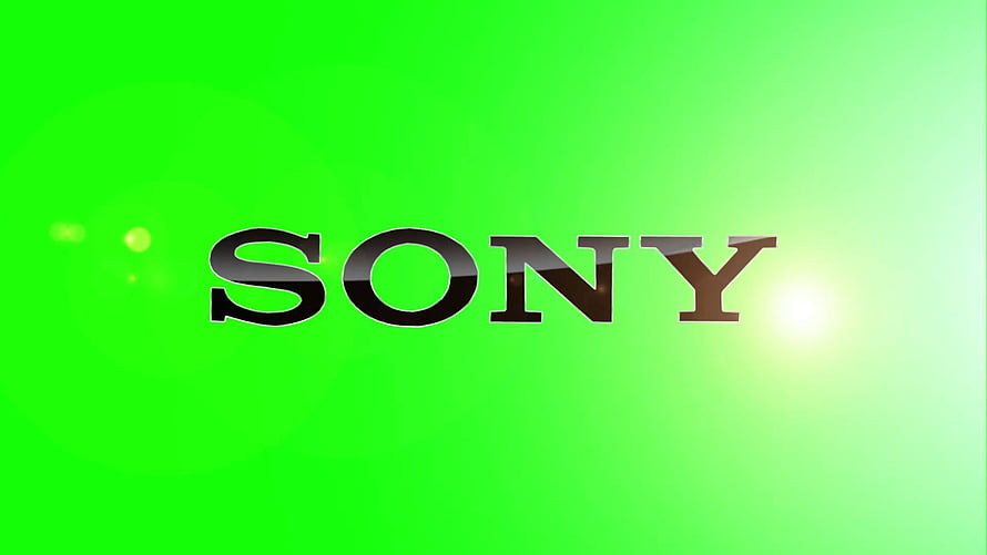 Sony Logo on Green Screen Background with Lens Flare Effect HD wallpaper
