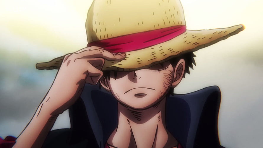 Monkey D. Luffy from One Piece wearing straw hat anime wallpaper HD wallpaper