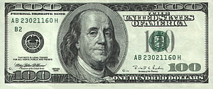 Benjamin Franklin Portrait on United States One Hundred Dollar Bill HD wallpaper