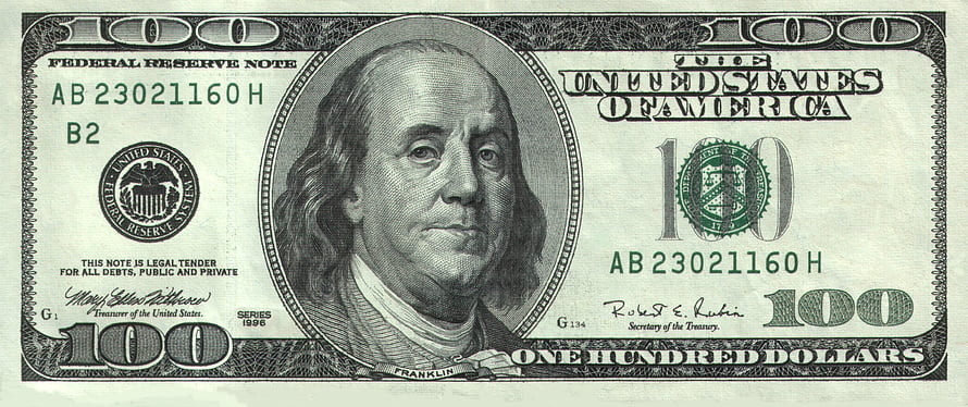 Benjamin Franklin Portrait on United States One Hundred Dollar Bill HD wallpaper