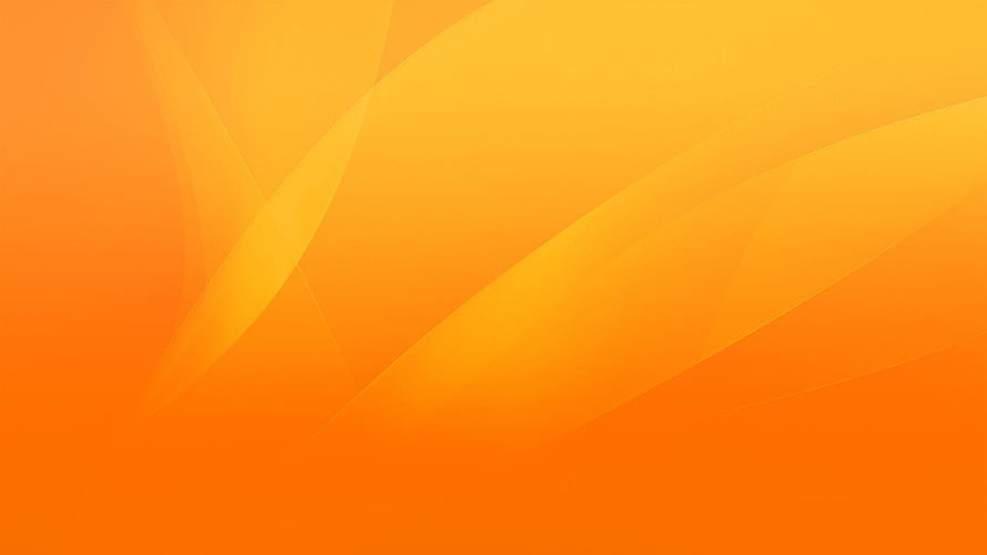Vibrant Orange Gradient with Soft Saffron Tones and Abstract Curved Light Streaks HD wallpaper