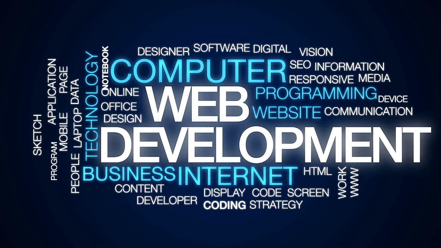 Web Development and Computer Programming Technology Word Cloud Concept HD wallpaper