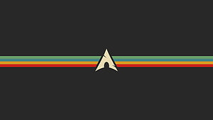 Gruvbox Color Palette with Arch Linux Logo on Dark Background HD wallpaper