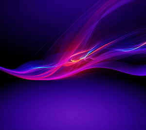 Vibrant Neon Light Trails Abstract Digital Art with Purple and Magenta Flowing Ribbons HD wallpaper