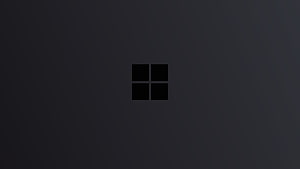 Minimalist Dark Windows 11 Logo Wallpaper HD wallpaper