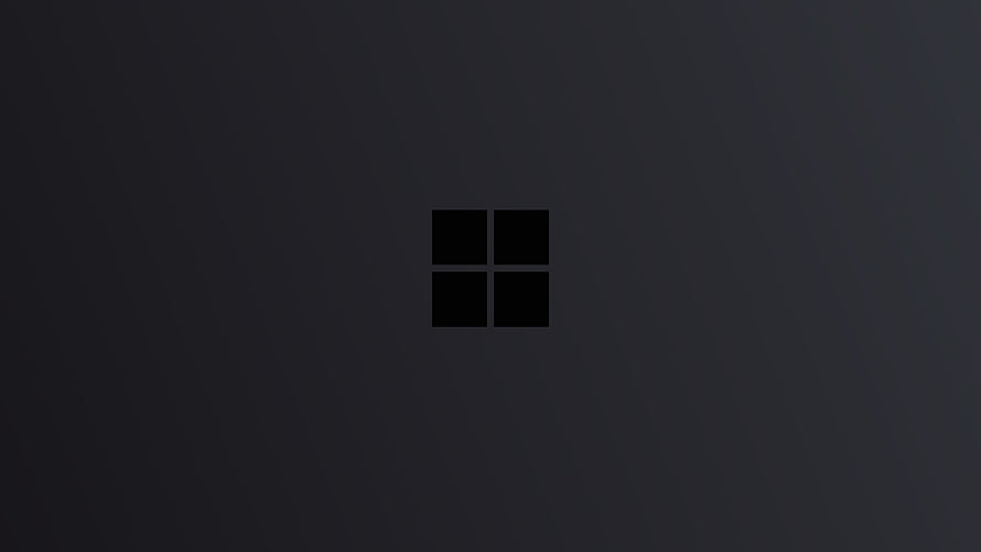 Minimalist Dark Windows 11 Logo Wallpaper HD wallpaper