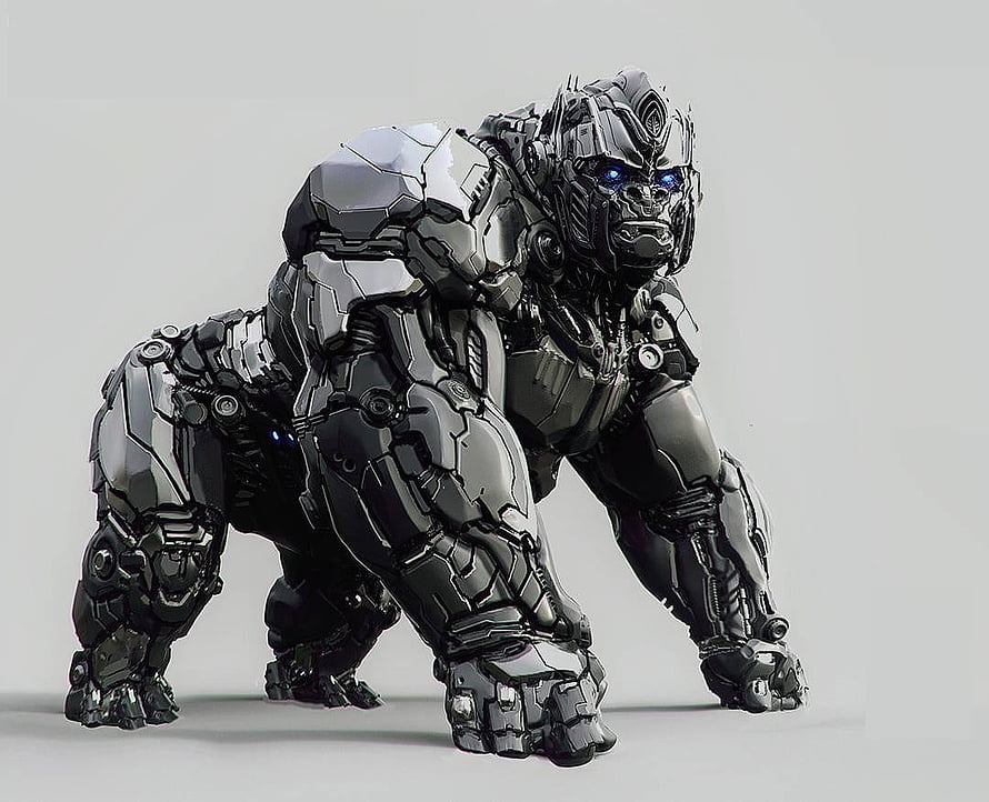 Transformers Rise Of The Beasts Mechanical Gorilla Robot Concept Art HD wallpaper