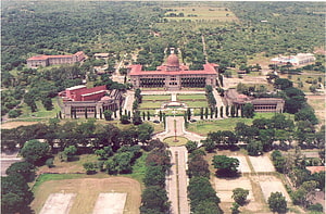 Aerial View of Rashtrapati Bhavan in New Delhi India HD wallpaper