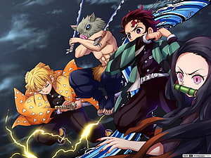 Demon Slayer Kimetsu no Yaiba Hashira Squad Anime Action Wallpaper HD wallpaper