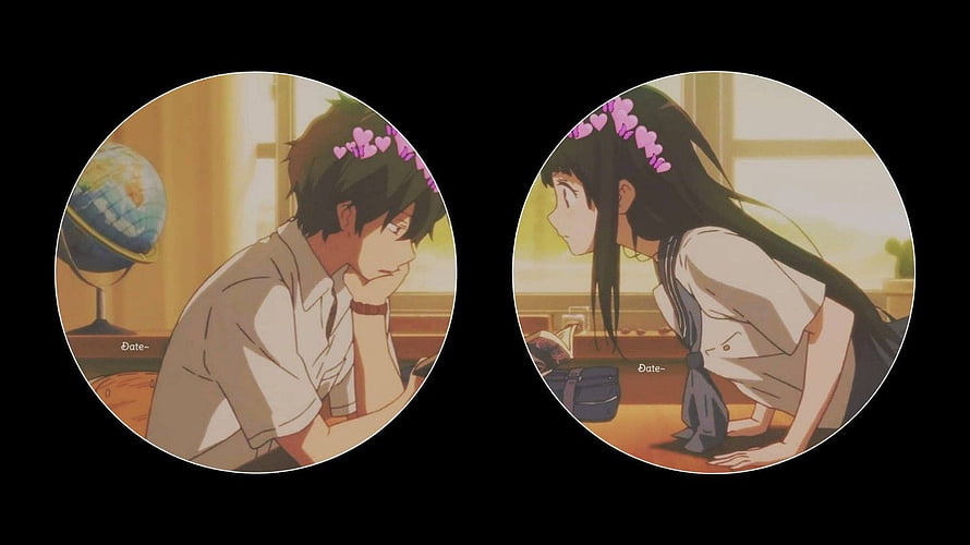 Your Name Anime Mitsuha and Taki Cute Couple Anime Wallpaper HD wallpaper