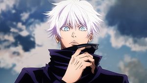 Gojo Satoru from Jujutsu Kaisen Anime Character Portrait HD wallpaper