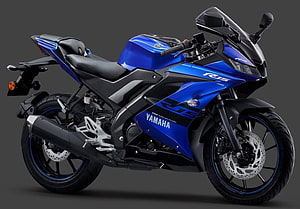 Yamaha R15 Blue Sport Motorcycle Side Profile HD wallpaper