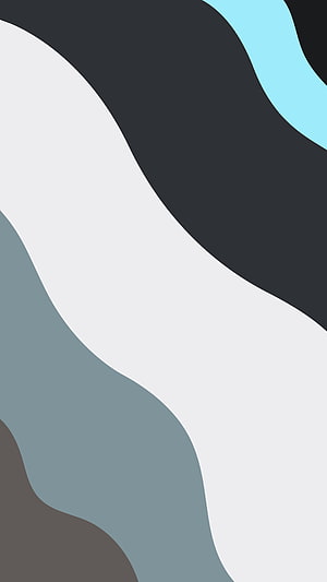 Material You Abstract Wave Pattern with Muted Color Palette HD phone wallpaper