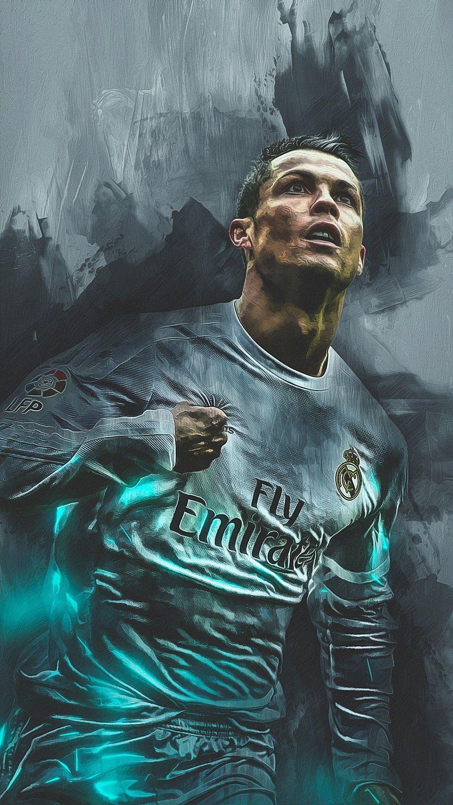 Cristiano Ronaldo Real Madrid Digital Art Wallpaper HD phone wallpaper