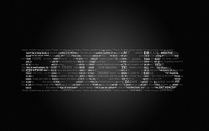 Minimalist Dark Text Art Wallpaper Featuring Motivational Words and Focus Theme HD wallpaper