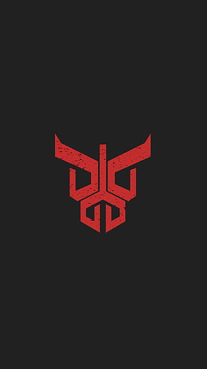Kamen Rider Kuuga Red Emblem on Dark Background HD phone wallpaper