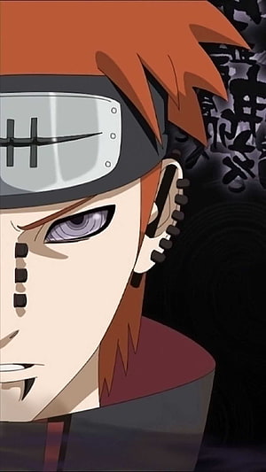 Pain Nagato Akatsuki Anime Character Close-Up Portrait HD phone wallpaper