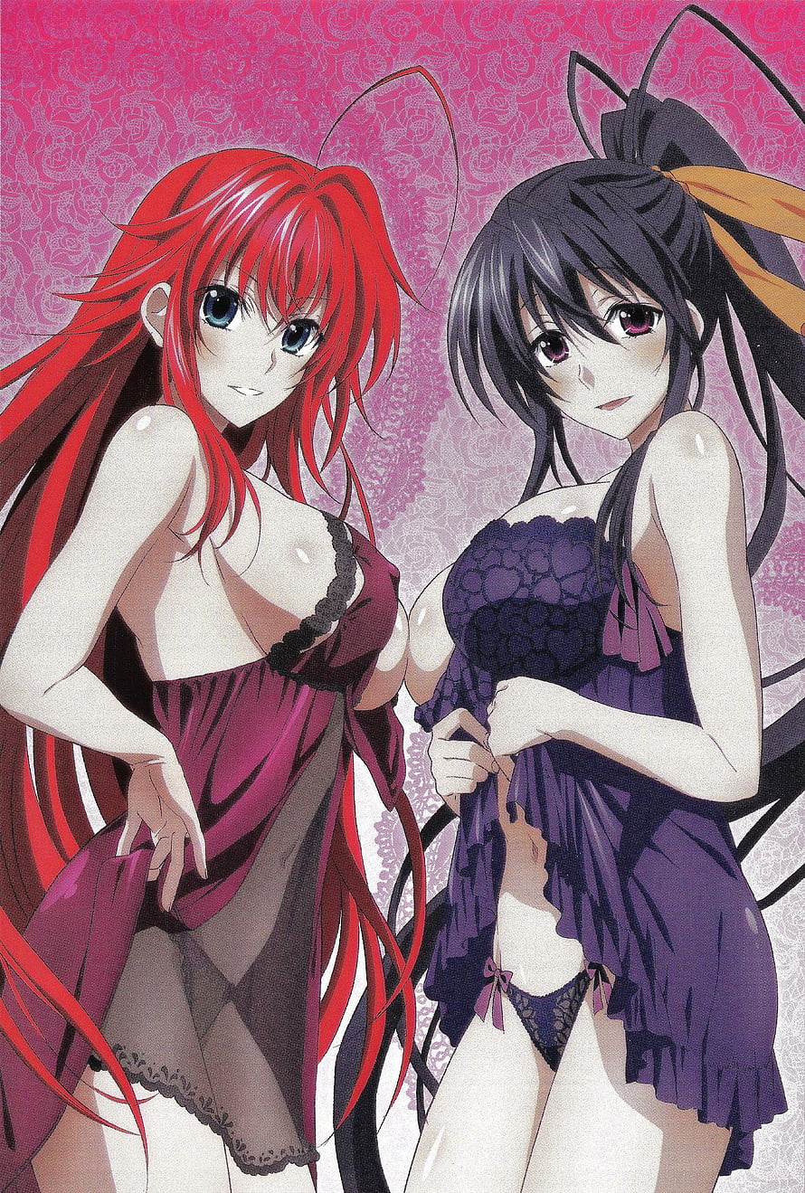 Shana and Kanami Toudou in Lingerie Anime Illustration HD phone wallpaper