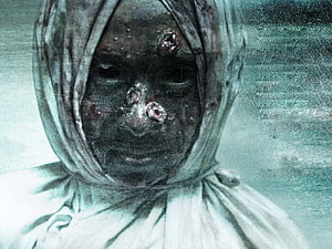 Scary Zombie Woman With Rotting Face And White Hoodie Horror Wallpaper, Hantu Pocong, #pocong HD wallpaper