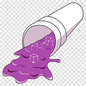 Purple Liquid Spilling From White Can With Geometric Shapes Cartoon Illustration HD phone wallpaper