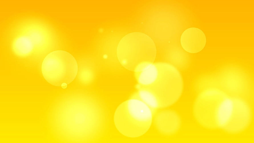 Vibrant Yellow Bokeh Light Orbs Abstract Background HD wallpaper