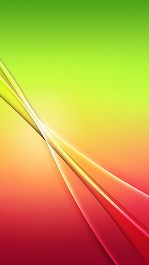 Vibrant Abstract Gradient with Diagonal Light Streaks in Green, Yellow, and Red HD phone wallpaper