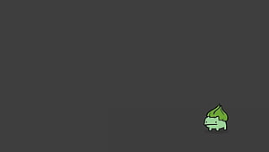 Minimalist Charmander Illustration on Dark Gray Background HD wallpaper