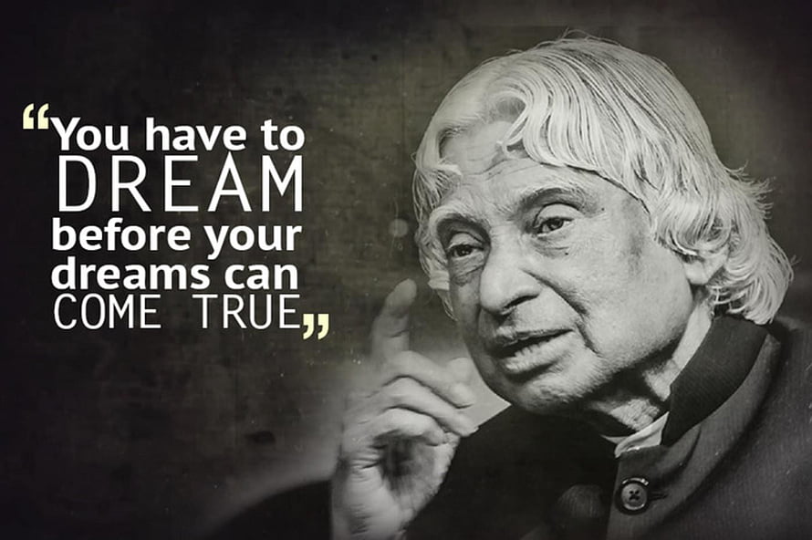 Abdul Kalam Inspirational Quote About Dreaming and Success Wallpaper HD wallpaper
