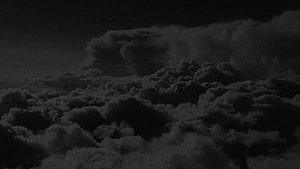 Dark Storm Clouds Overhead in Moody Black and White Sky HD wallpaper