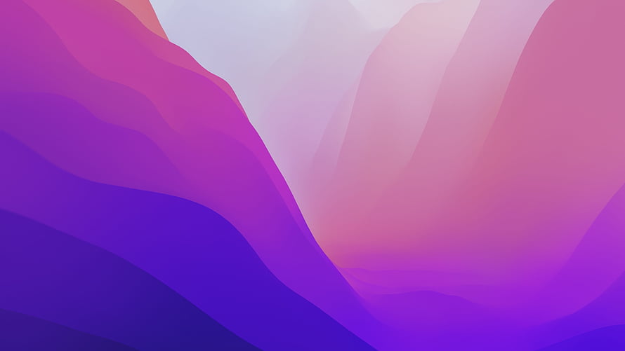 Abstract Gradient Mountain Landscape Wallpaper in Purple and Pink Hues HD wallpaper