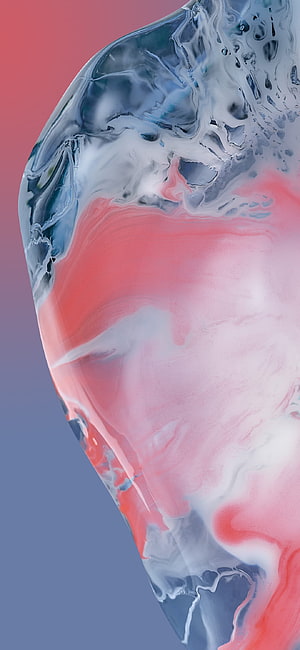 Abstract Liquid Marble Texture with Pink and Blue Swirls on Gradient Background HD phone wallpaper