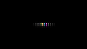 Minimalist Audio Spectrum Visualizer with Colorful Bars on Black Background HD wallpaper